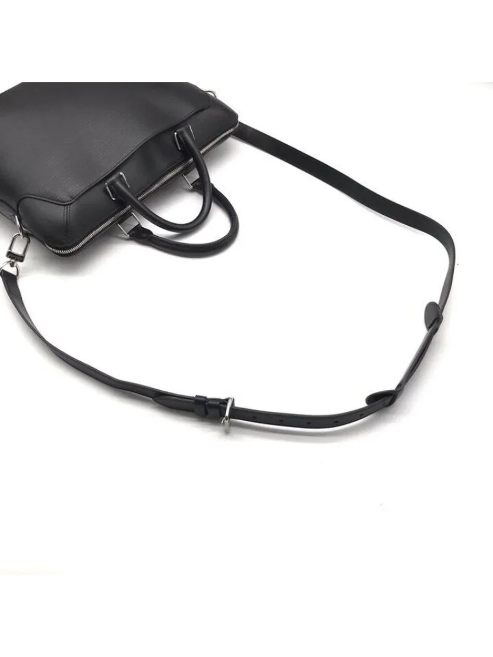 Louis Vuitton Oliva Briefcase Epi Leather Black 2-Way